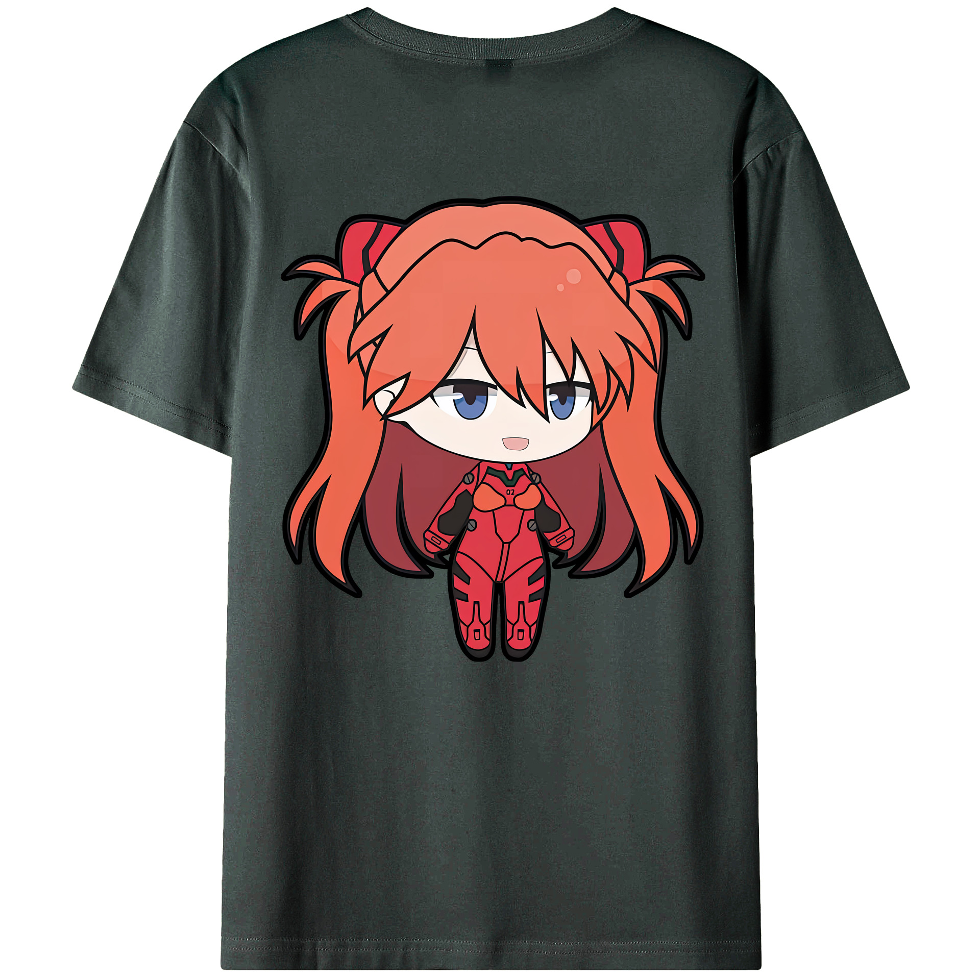 （画像用） EVA 新世紀エヴァンゲリオン 綿100％ メンズ半袖Tシャツ（バックプリント） 通気性